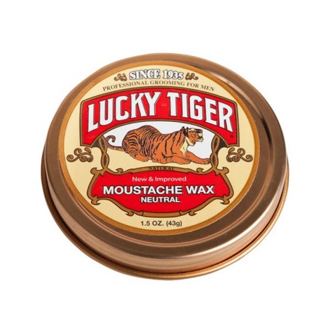 Bezzapachowy wosk do wąsów i brody LUCKY TIGER wax 43 g