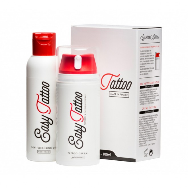 Zestaw do tatuażu Easy Tattoo 100 ml KREMU + 125 ml ŻELU