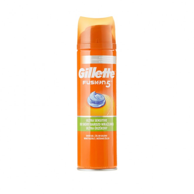 Żel do golenia do skóry bardzo wrażliwej Gillette Fusion 5 Ultra Sensitive, 200 ml