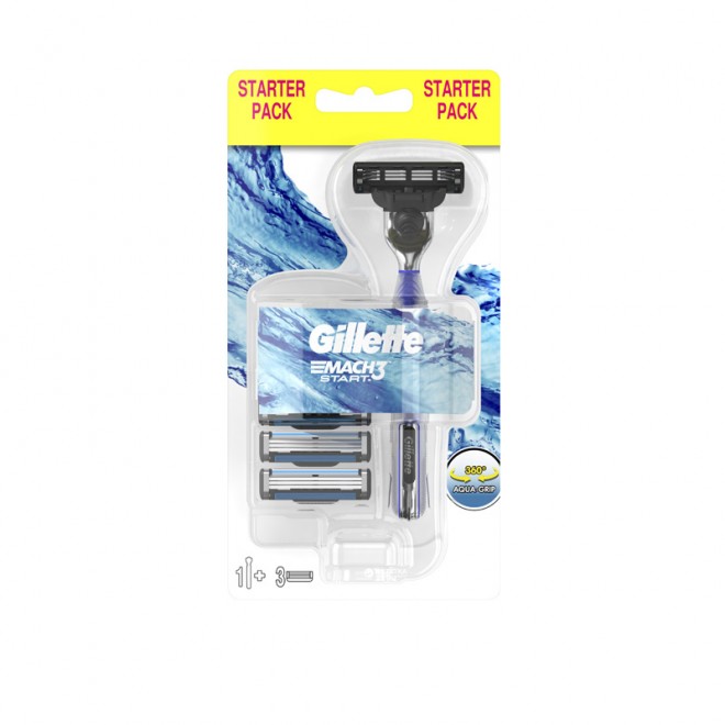 Maszynka do golenia Gillette Mach 3 Start + 3 wkłady