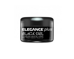Żel do farbowania siwych włosów Elegance Plus Covers White Hair Gel Black 100 ml