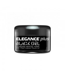 Żel do farbowania siwych włosów Elegance Plus Covers White Hair Gel Black 100 ml