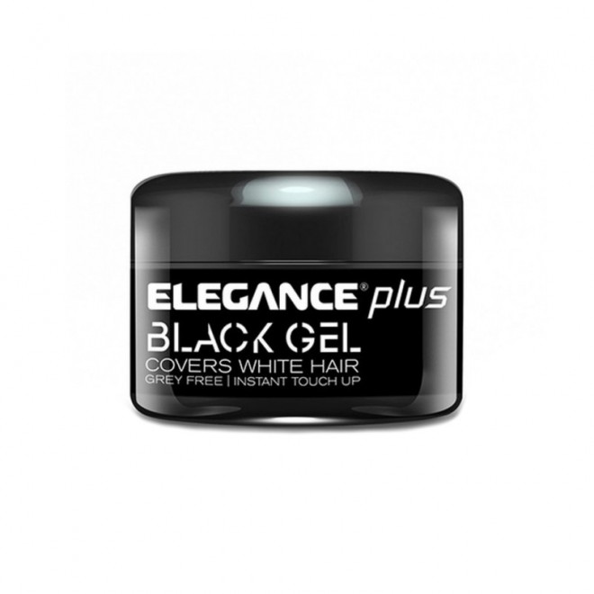 Żel do farbowania siwych włosów Elegance Plus Covers White Hair Gel Black 100 ml