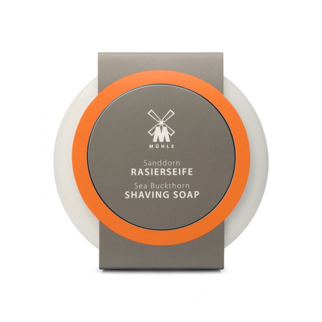 Mydło do golenia Muhle Sea Buckthorn Shaving Soap And Porcelain Shaving Bowl 65 g