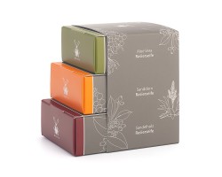 Zestaw Mydeł do Golenia Muhle Shaving Soap Trio (Aloe Vera, Sea Buckthorn & Sandalwood) 3*65 g