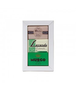 Zestaw mydeł Ach. Brito Historical Soaps 3 x 90 g (Triple Alfazema, Lavanda, Musgo)