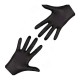 Rękawice nitrylowe bez pudru Mercator Nitrylex Black Protective Gloves rozmiar L