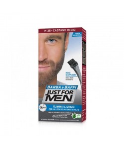 Farba do brody maskująca siwiznę Just For Men Beard Color Medium Brown M-35