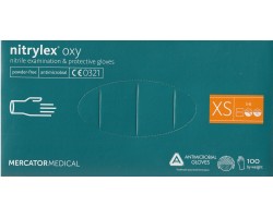 Rękawice nitrylowe bez pudru Nitrylex oxy Protective Gloves rozmiar XS