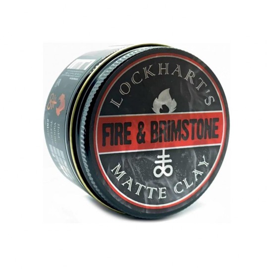 Glinka do stylizacji włosów Lockhart's Fire & Brimstone Matte Clay 105 g