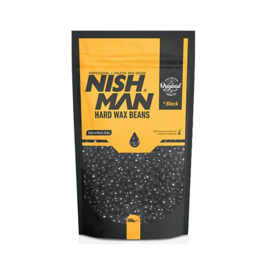 Wosk do depilacji Nishman Hard Wax Beans Black 500 gr