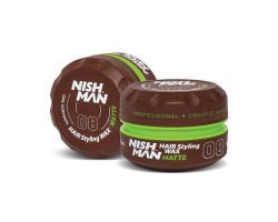 Wosk do stylizacji włosów Nishman Hair Wax 08 Matte 150 ml