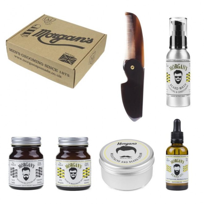 Zestaw do brody i wąsów Morgan's Moustache and Beard Grooming Gift Set
