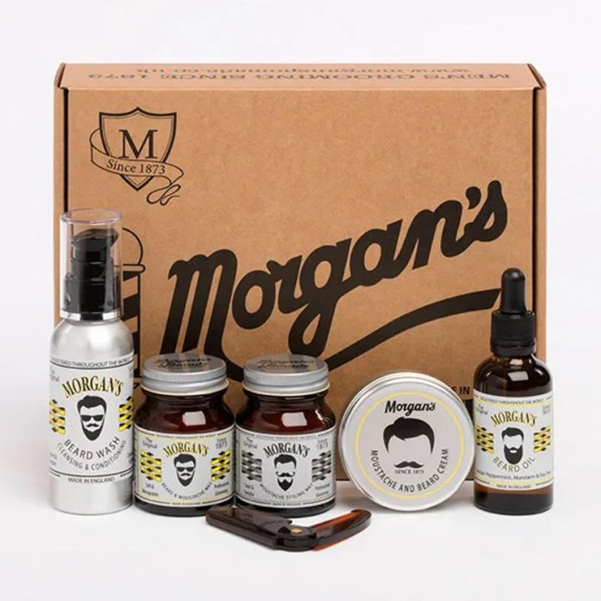 Zestaw do brody i wąsów Morgan's Moustache and Beard Grooming Gift Set