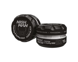 Koloryzujący wosk do włosów Nishman hair coloring wax (dark black) C3 100 ml