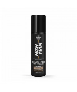 Spray do maskowania siwych włosów Nishman Hair Magic Retouch Root Concealer "Light Brown" 100 ml