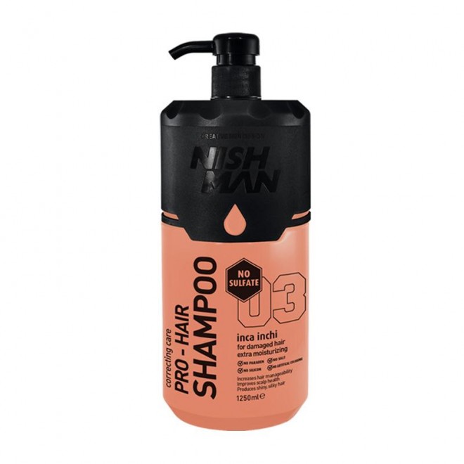 Szampon do włosów zniszczonych Nishman Inca Inchi Pro-Hair Shampoo 1250 ml