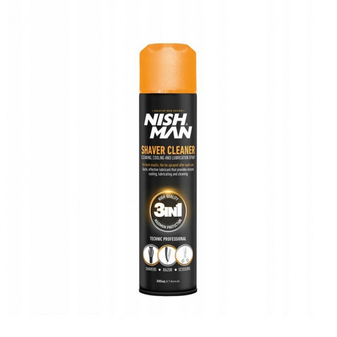 Spray do maszynek 3w1 Nishman Shaver Cleaner 300 ml