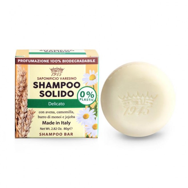 Szampon do włosów w kostce Saponificio Varesino Shampoo Solido Delicato 80 g