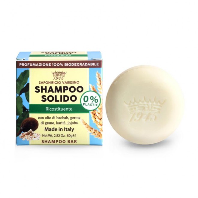 Szampon do włosów w kostce Saponificio Varesino Shampoo Solido Ricostituente 80 g