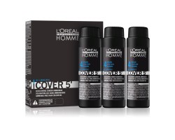 Zestaw koloryzujący do siwych włosów poziom 4 L’Oréal Professionnel Homme Cover 5' Brown 3 x 50 ml