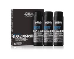 Zestaw koloryzujący do siwych włosów poziom 6 L’Oréal Professionnel Homme Cover 5' Dark Blonde 3 x 50 ml