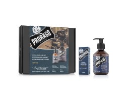 Zestaw do brody Proraso Duo Pack Oil + Shampoo Azur Lime