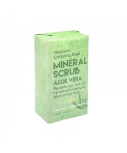 Mydło-scrub Saponificio Varesino Pure Aloe Vera Mineral Scrub Bar Soap 300 g
