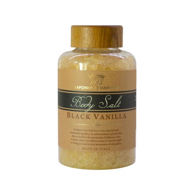 Sól do kąpieli Saponificio Varesino Body Salt Black Vanilla 500 g