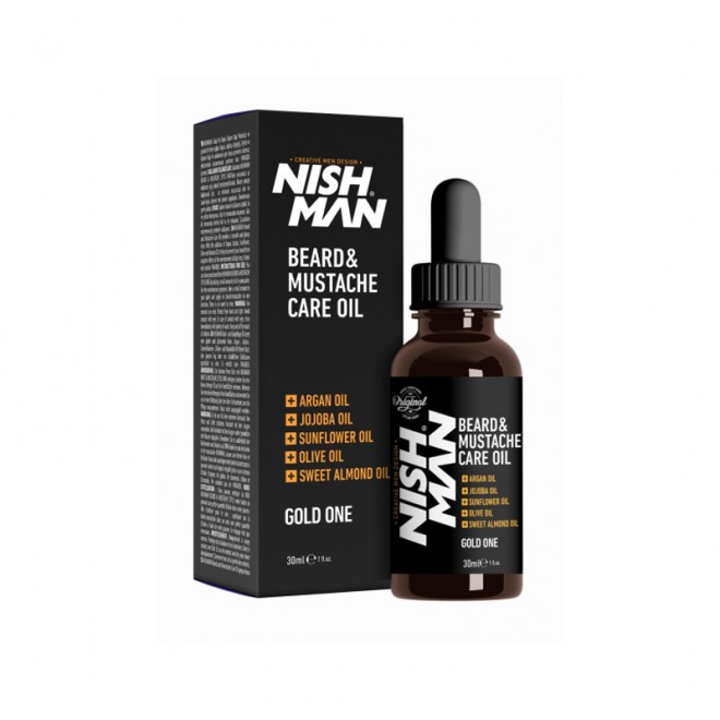 Olejek do brody Nishman Beard & Moustache Care Oil Gold One 30 ml