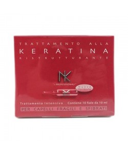 Balsam do włosów zniszczonych w ampułkach Nicky Chini Hair Lotion Keratin 10 x 10 ml