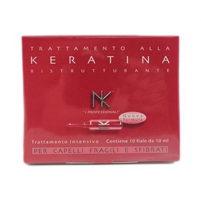 Balsam do włosów zniszczonych w ampułkach Nicky Chini Hair Lotion Keratin 10 x 10 ml