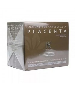 Balsam na wypadanie włosów w ampułkach Nicky Chini Hair Lotion Placenta 10 x 10 ml