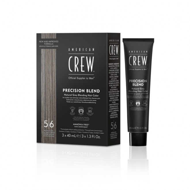 Odsiwiacz do włosów American Crew Precision Blend Medium Ash 5-6 3*40 ml