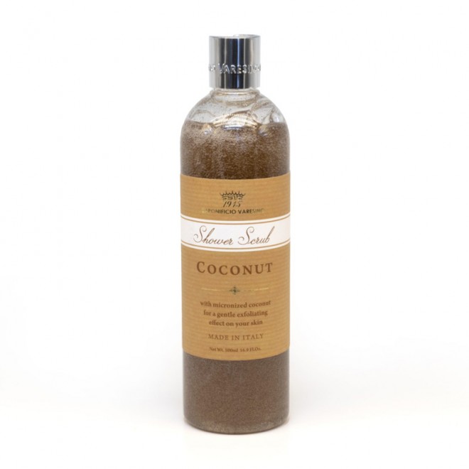 Żel pod prysznic scrub Saponificio Varesino Shower Scrub Coconut 500 ml