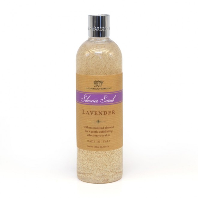 Żel pod prysznic scrub Saponificio Varesino Shower Scrub Lavender 500 ml