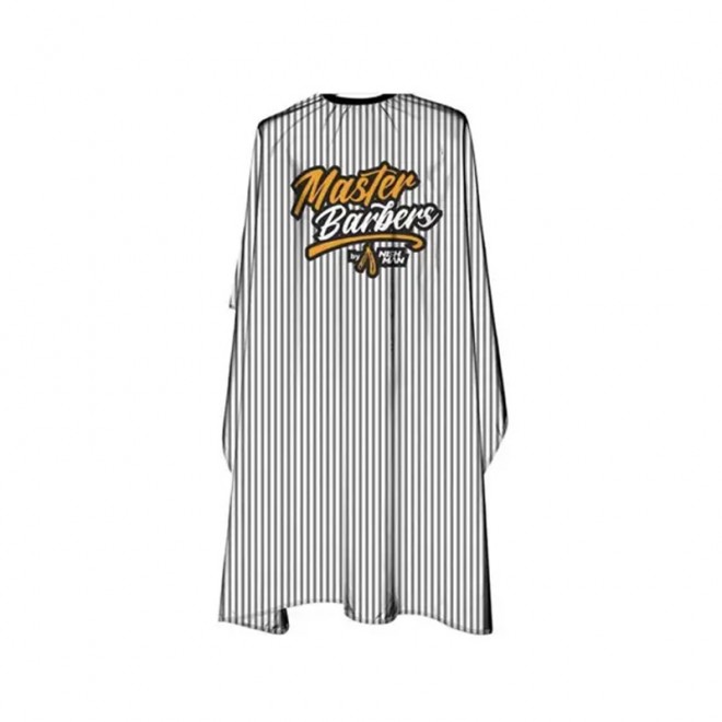 Peleryna fryzjerska Nishman Barber Cape White Master Barbers