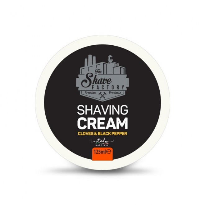 Krem do golenia The Shave Factory Cloves & Black Pepper Shaving Cream 125 ml