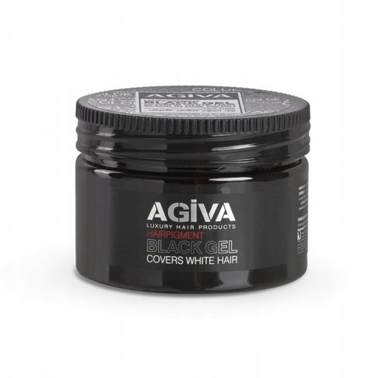 Koloryzujący żel do włosów Agiva BLACK gel hairpigment  250ml