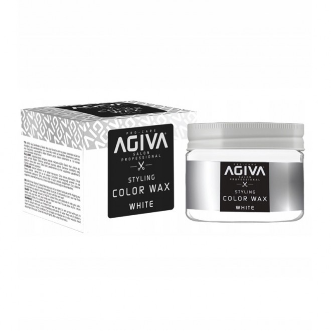 Wosk koloryzujący do włosów Agiva Hair Color Wax WHITE 120ml