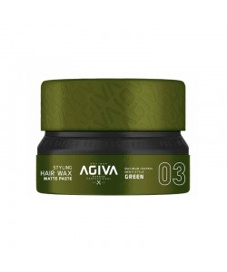 Wosk-pasta matowa do stylizacji do włosów Agiva Hair wax matte paste 03 green 155ml