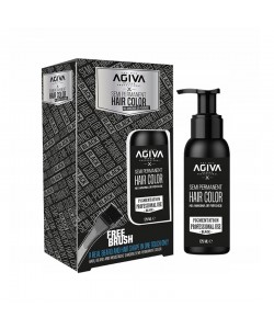 Farba do włosów i brody czarna Agiva semi permanent hair COLOR BLACK 125ml