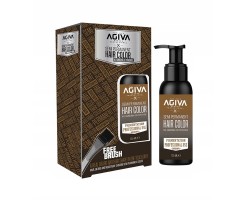 Farba do włosów i brody brązowa Agiva semi permanent hair COLOR BROWN 125ml