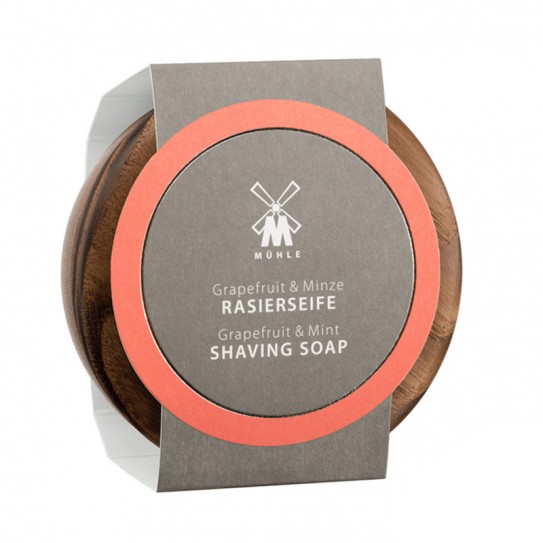 Mydło do golenia w drewnianym tyglu Muhle Grapefruit & Mint Shaving Soap 65 g