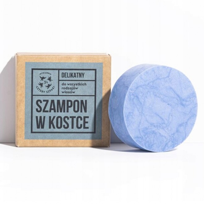 Szampon do włosów w kostce delikatny Cztery Szpaki 75ml