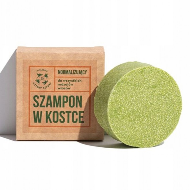 Szampon do włosów w kostce normalizujący Cztery Szpaki 75ml