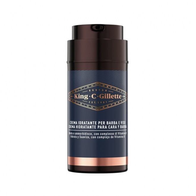 Nawilżający krem ​​do twarzy i brody King C Gilette Face & Stubble Moisturizer 100 ml