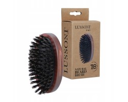 Szczotka do brody Lussoni Oval Natural Beard Brush