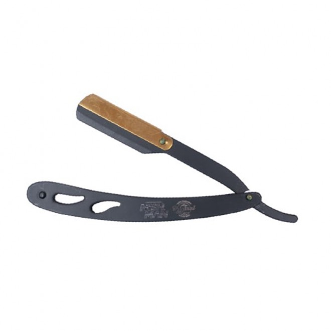 Brzytwa do golenia na żyletki szawetka Nisman Metalowa Barber Razor Black & Gold