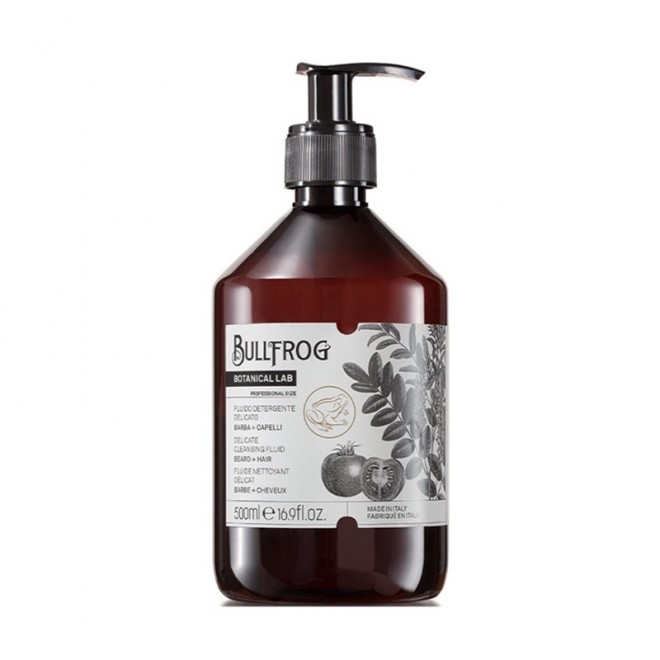 Szampon do brody i włosów Bullfrog Beard And Hair Delicate Cleansing Fluid 500 ml